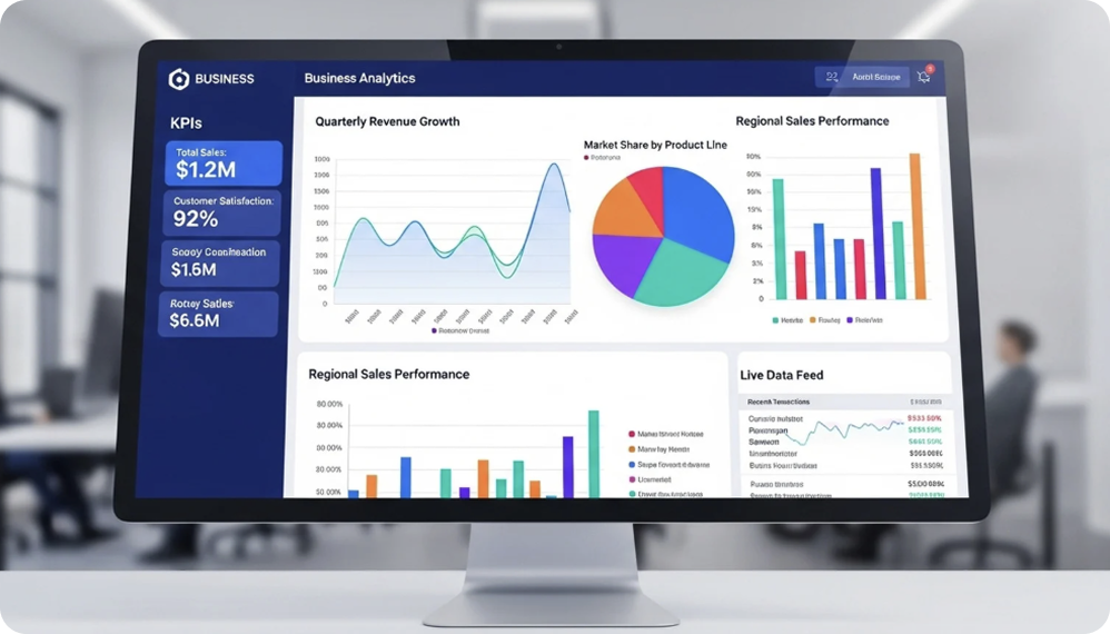Connected engineering dashboard showing quality, security, and velocity metrics